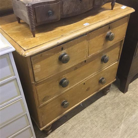 Victorian pine chest of drawers